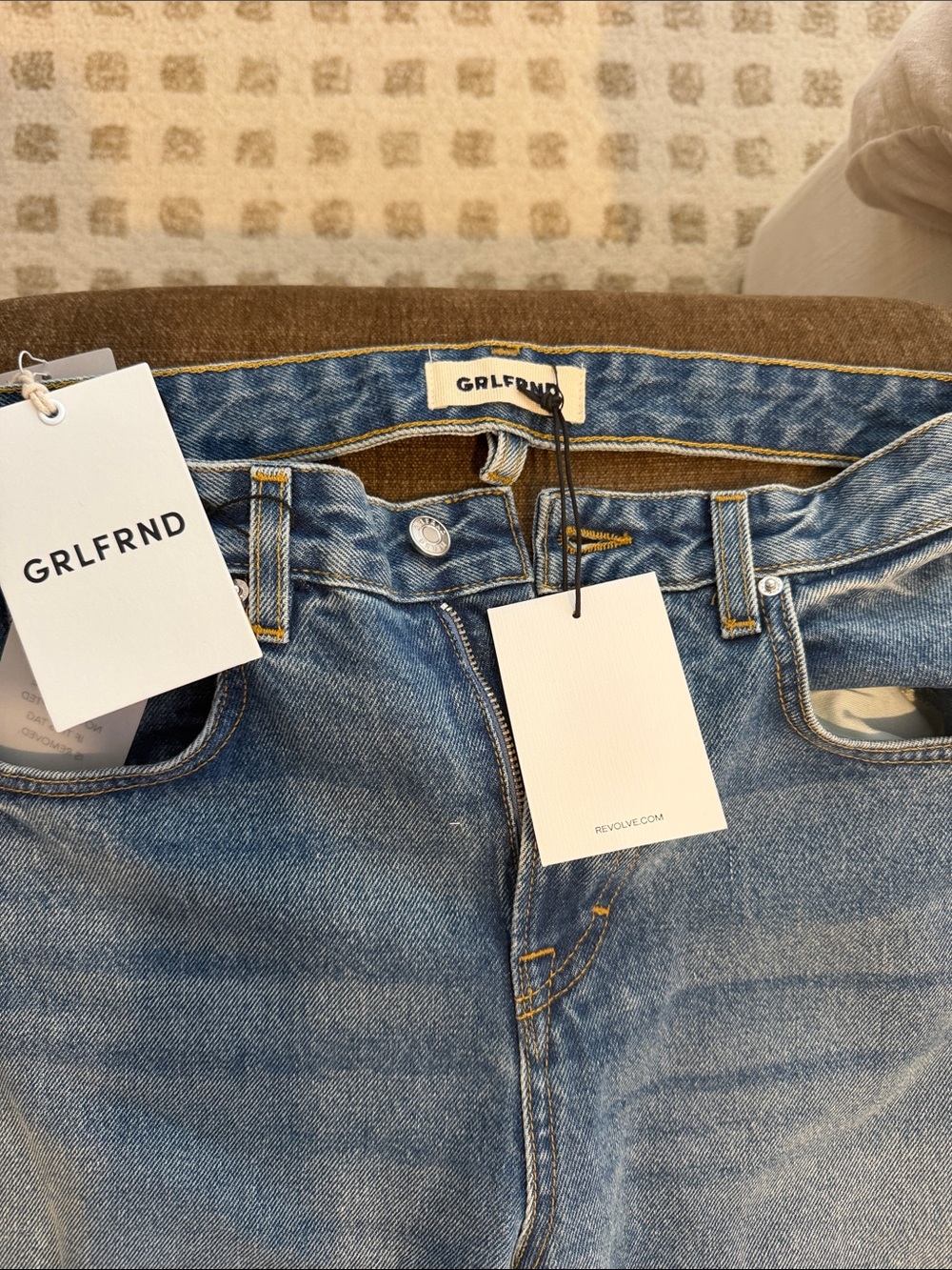 GRLFRND Austen Low Rise Curve Detached Waist in Blue - Picture 9 of 11